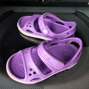 COPY - Child's croc sandals purple